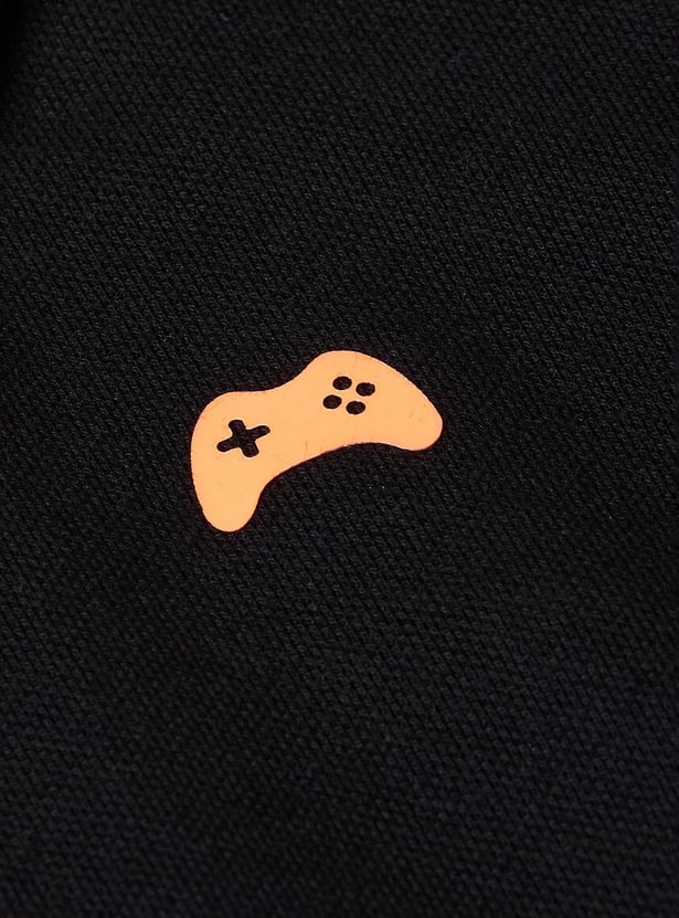 Boys Solid Polo T-shirt