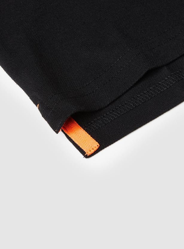 Boys Solid Polo T-shirt