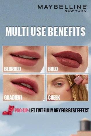 Teddy. Set. Go.y-soft lip tint that stays. Super Stay Teddy Tint delivers up to 12 hours of long-lasting blurred matte lip color. This makeup tints lips for a flush of matte color that lasts all day, no transfer.