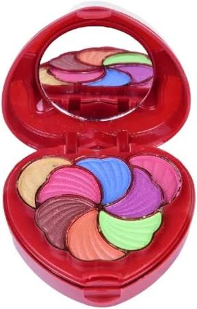 Myynti Makeup Kit for Girls Full Kit Eye shadow Lip Gloss Mirror Contour Powder Combination Palette Random-Design Random-Color Pack of 1