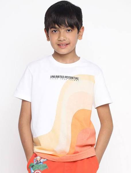 Lil Tomatoes Boys Graphic Printed T-shirt