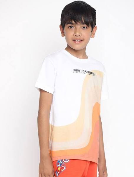Lil Tomatoes Boys Graphic Printed T-shirt
