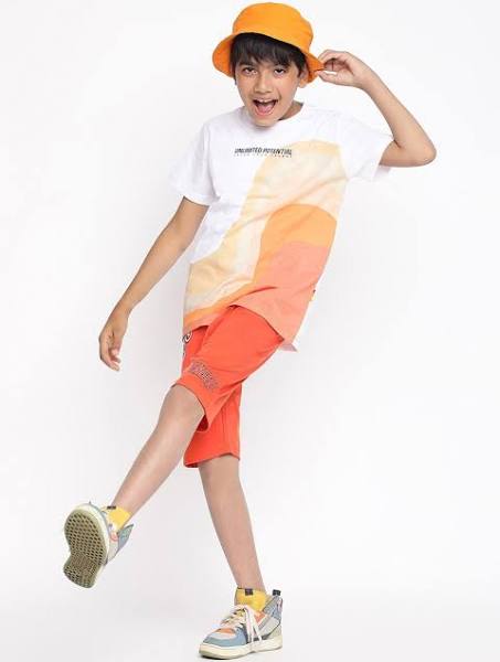 Lil Tomatoes Boys Graphic Printed T-shirt