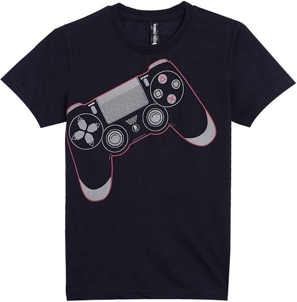 MANIAC Boys' Graphic Print Slim Fit Crew-Neck T-shirt