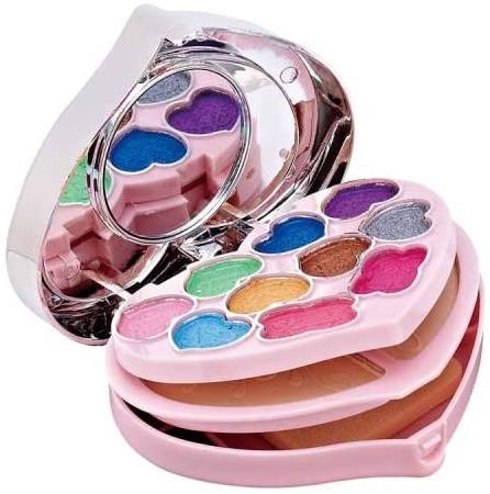 Myynti Makeup Kit for Girls Full Kit Eye shadow Lip Gloss Mirror Contour Powder Combination Palette Random-Design Random-Color Pack of 1